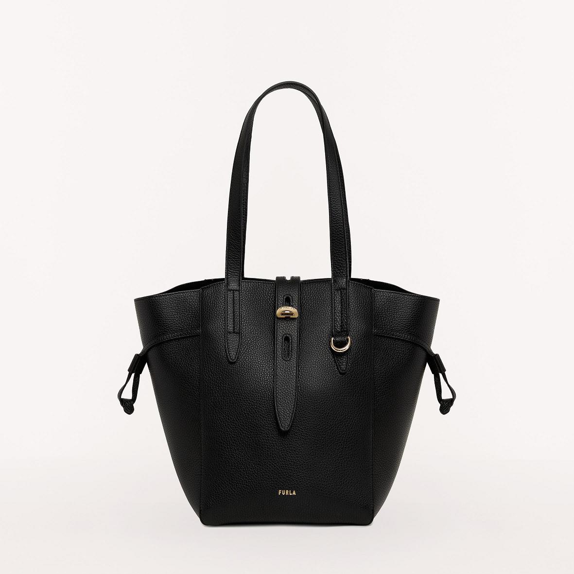 Women Furla Net Handbags Malaysia 47259AIWX Black